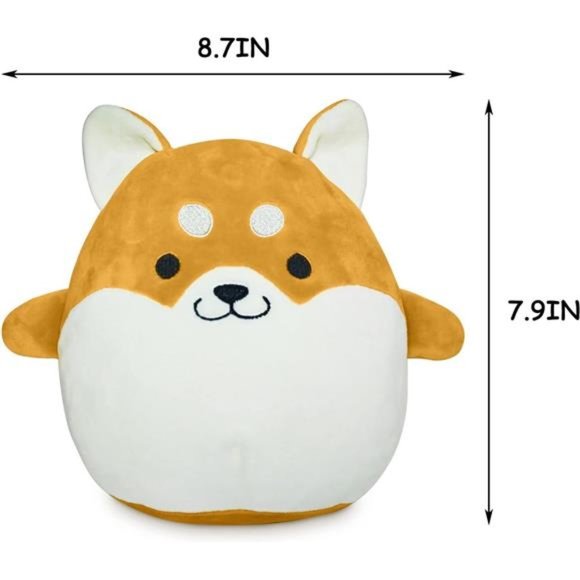 Plush Shiba Toy 8 Stuffed Akita Dog Doll,Birthday Christmas Home Decoration Gift - Picture 2 of 5